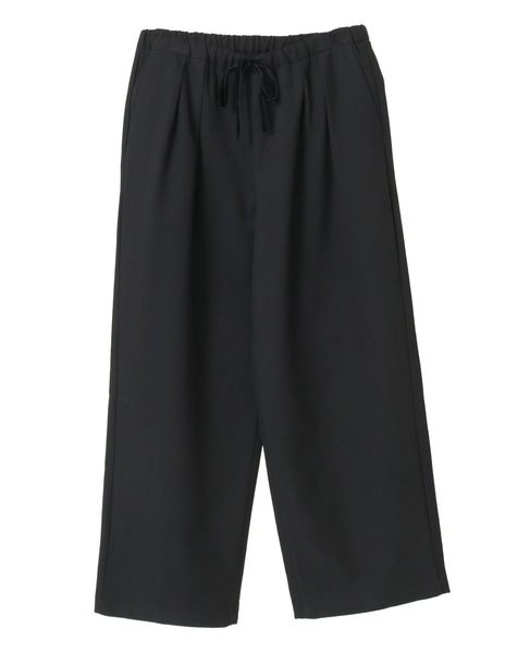 【LOURMARIN】タックイージーワイドパンツ 詳細画像 ブラック 11