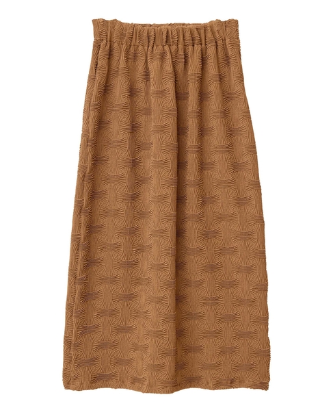 ジャガードナロースカート 詳細画像 ブラウン 4
