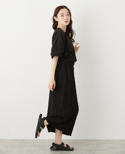 ジャガードナロースカート 詳細画像 ブラック 7