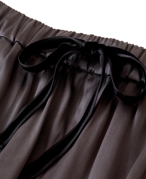 【LOURMARIN】ナローフレアースカート 詳細画像 グレー 6