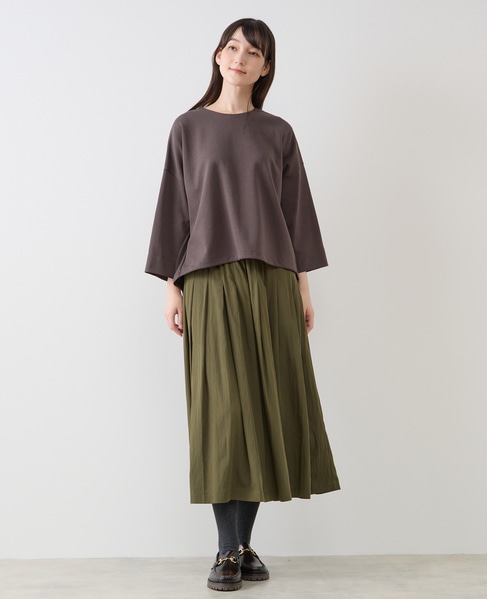 イージープリーツスカート 詳細画像 カーキ 2