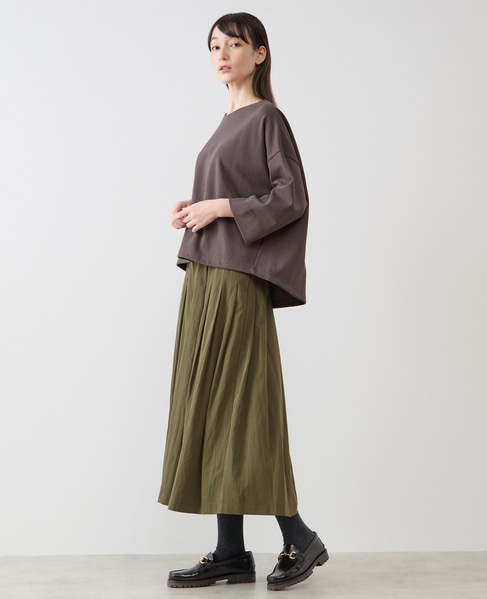 イージープリーツスカート 詳細画像 カーキ 3
