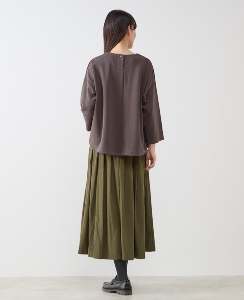 イージープリーツスカート 詳細画像 カーキ 5