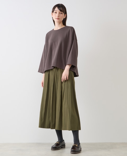 イージープリーツスカート 詳細画像 カーキ 8
