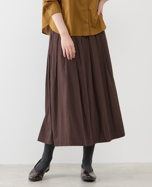 イージープリーツスカート 詳細画像 ブラウン 1
