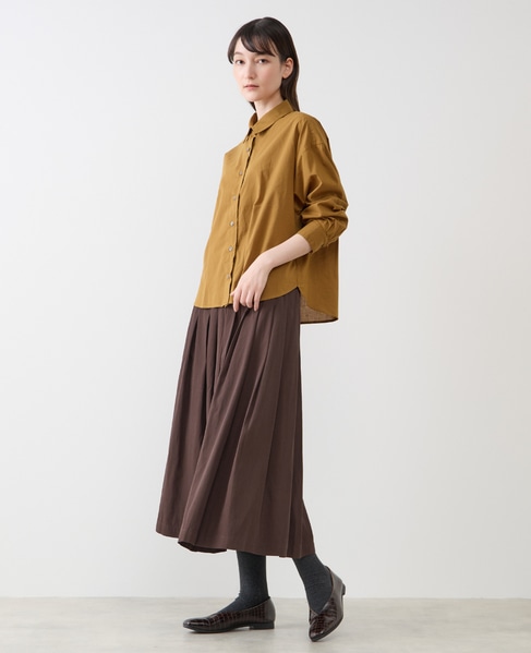 イージープリーツスカート 詳細画像 ブラウン 3