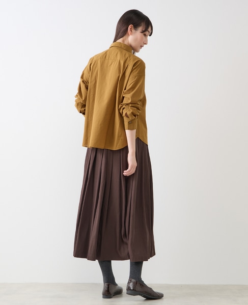 イージープリーツスカート 詳細画像 ブラウン 6