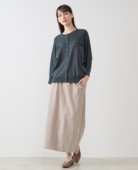 【LOURMARIN】イージーナロースカート 詳細画像 グレージュ 2