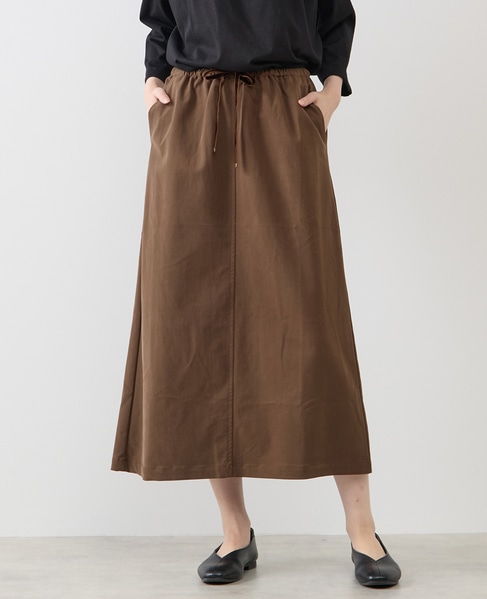 【LOURMARIN】イージーナロースカート 詳細画像 ブラウン 1