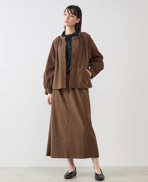 【LOURMARIN】イージーナロースカート 詳細画像 ブラウン 10