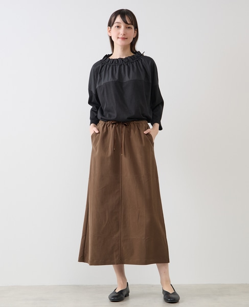 【LOURMARIN】イージーナロースカート 詳細画像 ブラウン 2