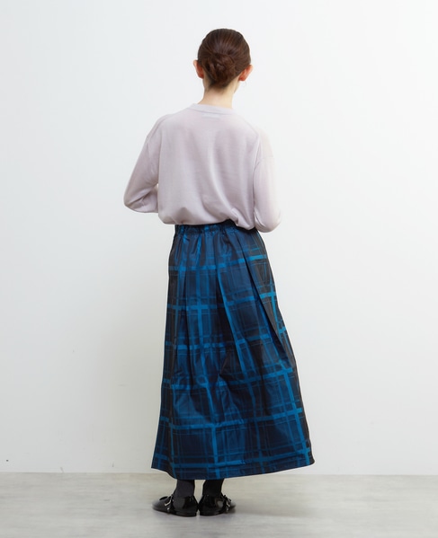 タックイージーロングスカート 詳細画像 ブルー 4