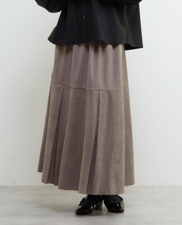 【LOURMARIN】タックフレアーナロースカート