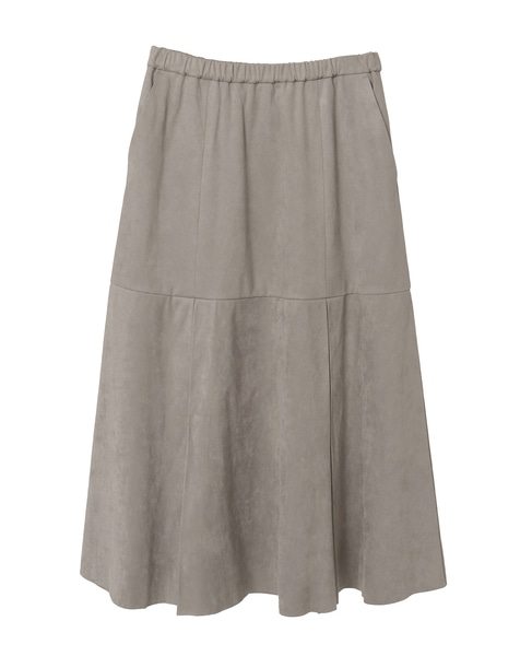 【LOURMARIN】タックフレアーナロースカート 詳細画像 グレー 11