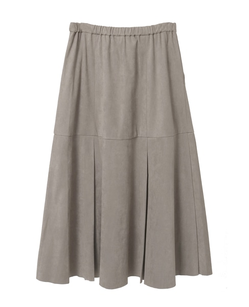 【LOURMARIN】タックフレアーナロースカート 詳細画像 グレー 12