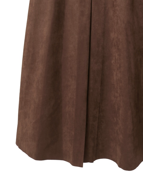 【LOURMARIN】タックフレアーナロースカート 詳細画像 ブラウン 14