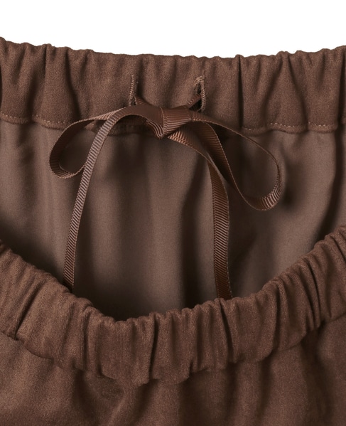 【LOURMARIN】タックフレアーナロースカート 詳細画像 ブラウン 15