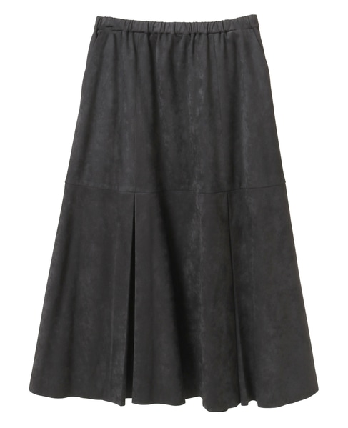 【LOURMARIN】タックフレアーナロースカート 詳細画像 チャコールグレー 9