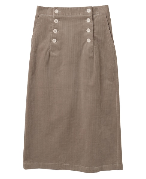 コーデュロイマリンスカート 詳細画像 グレイッシュベージュ 10