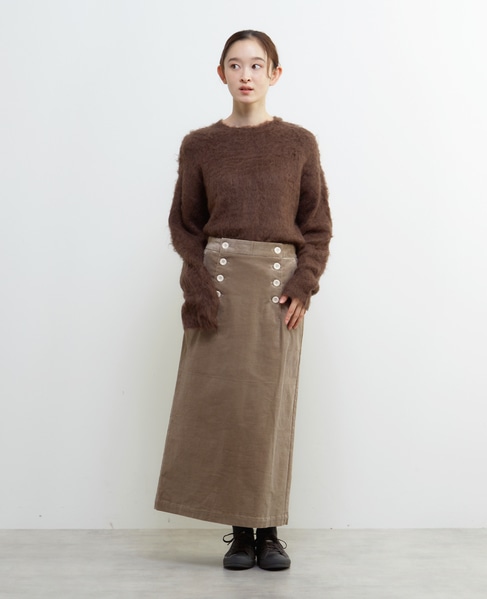 コーデュロイマリンスカート 詳細画像 グレイッシュベージュ 3
