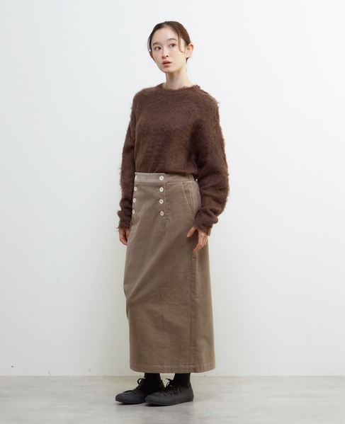 コーデュロイマリンスカート 詳細画像 グレイッシュベージュ 5