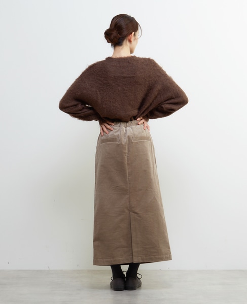 コーデュロイマリンスカート 詳細画像 グレイッシュベージュ 6