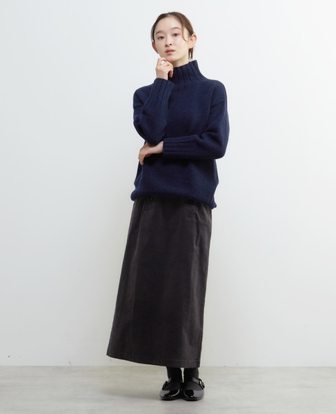 コーデュロイマリンスカート 詳細画像 グレー 2