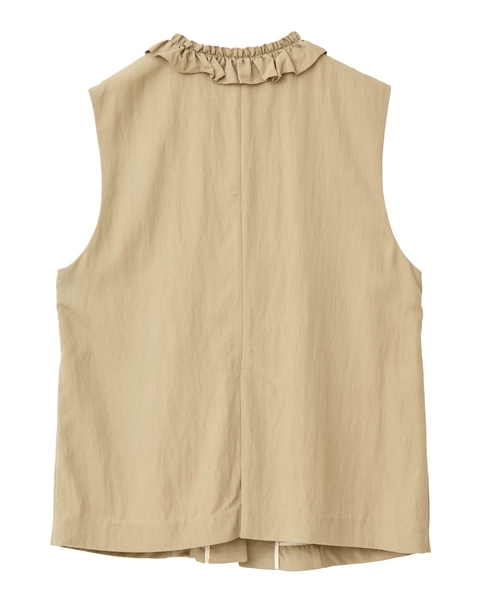 【LOURMARIN】フリルジレ 詳細画像 ベージュ 4