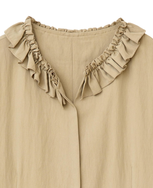 【LOURMARIN】フリルジレ 詳細画像 ベージュ 5