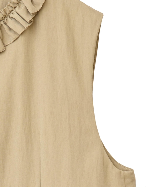 【LOURMARIN】フリルジレ 詳細画像 ベージュ 6