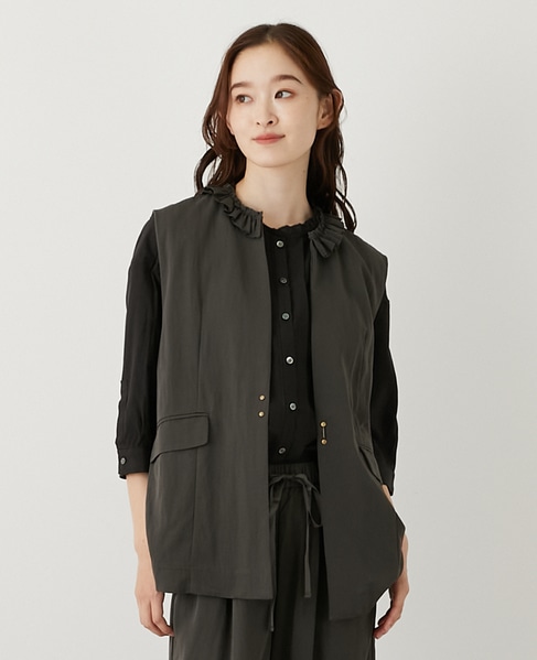 【LOURMARIN】フリルジレ 詳細画像 スミクロ 1