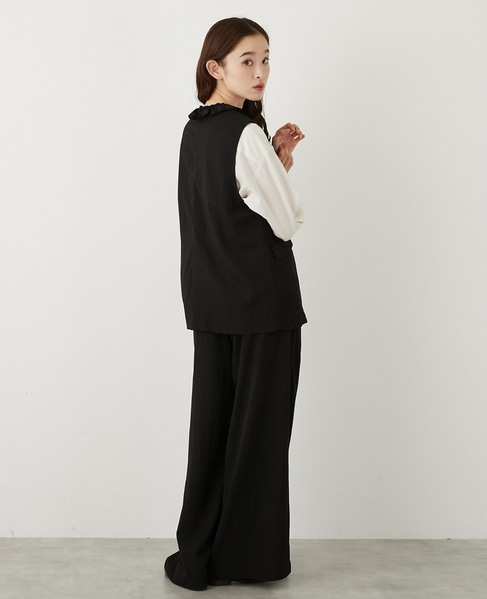 【LOURMARIN】フリルジレ 詳細画像 ブラック 6