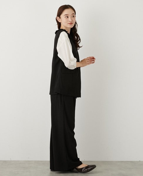 【LOURMARIN】フリルジレ 詳細画像 ブラック 7