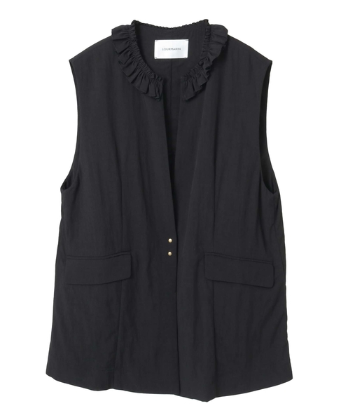 【LOURMARIN】フリルジレ 詳細画像 ブラック 9