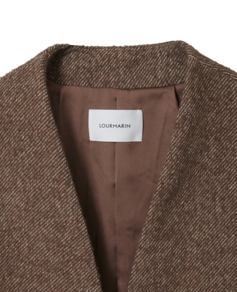 【LOURMARIN】ベルト付きロングジレ 詳細画像 ブラウン 7