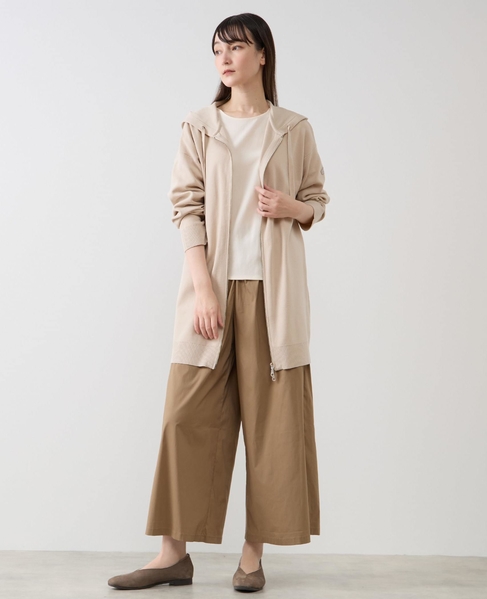 フードニットパーカー 詳細画像 ライトベージュ 4