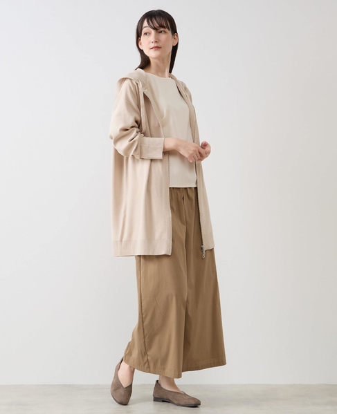 フードニットパーカー 詳細画像 ライトベージュ 8