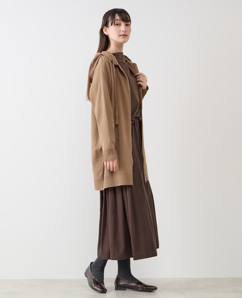 フードニットパーカー 詳細画像 モカ 6