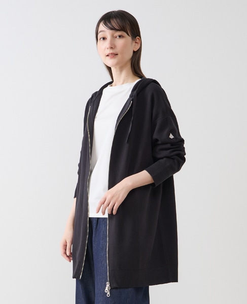 フードニットパーカー 詳細画像 ブラック 1