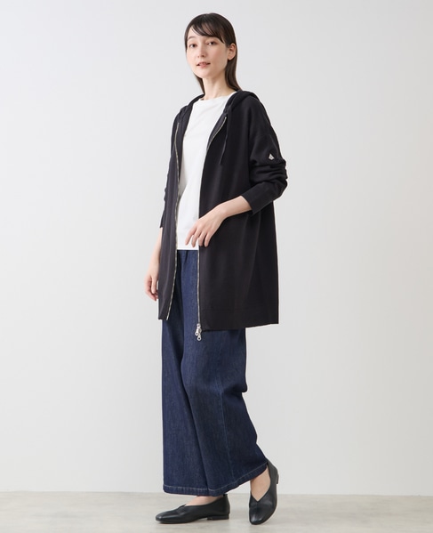 フードニットパーカー 詳細画像 ブラック 2