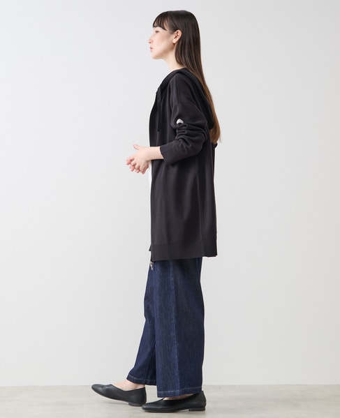 フードニットパーカー 詳細画像 ブラック 3