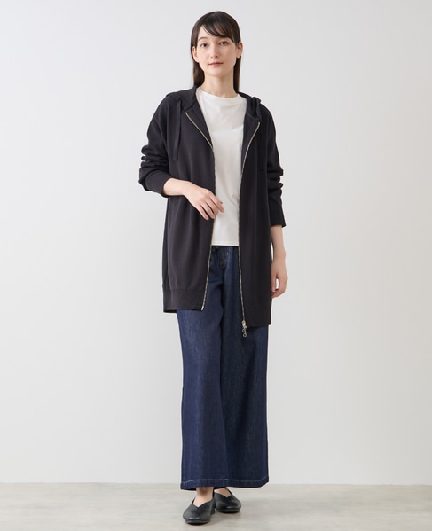 フードニットパーカー 詳細画像 ブラック 7