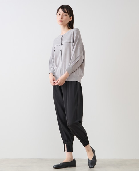 【LOURMARIN】フリルカーディガン 詳細画像 グレー 3