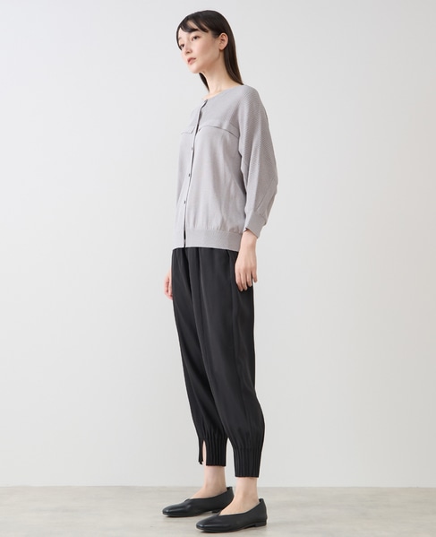 【LOURMARIN】フリルカーディガン 詳細画像 グレー 4