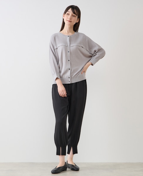 【LOURMARIN】フリルカーディガン 詳細画像 グレー 9