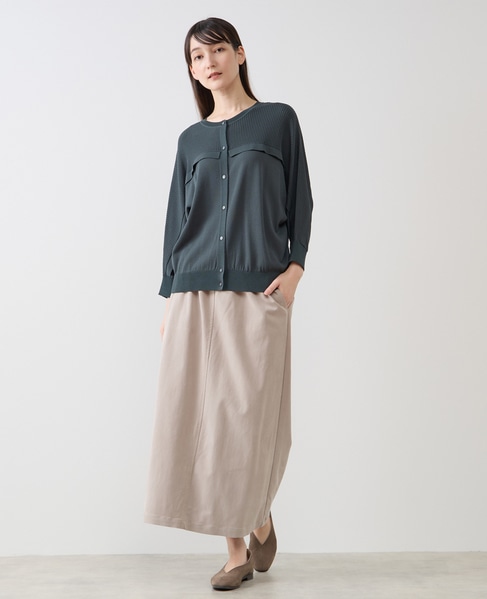 【LOURMARIN】フリルカーディガン 詳細画像 ブルーグリーン 2