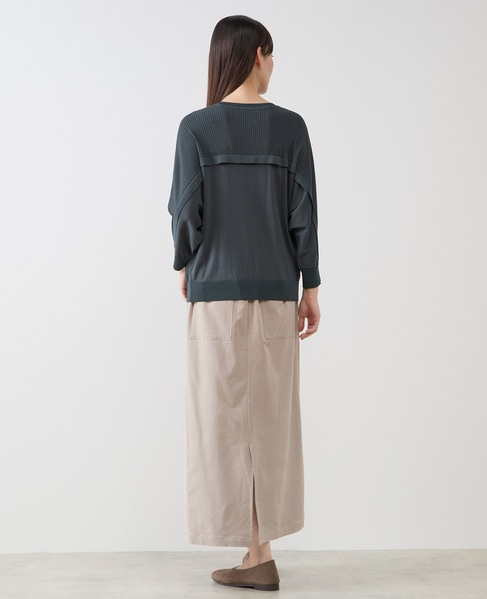 【LOURMARIN】フリルカーディガン 詳細画像 ブルーグリーン 4