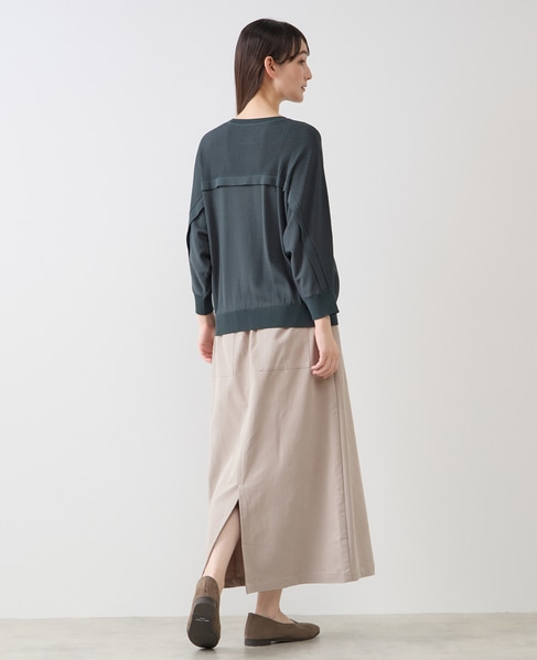 【LOURMARIN】フリルカーディガン 詳細画像 ブルーグリーン 5