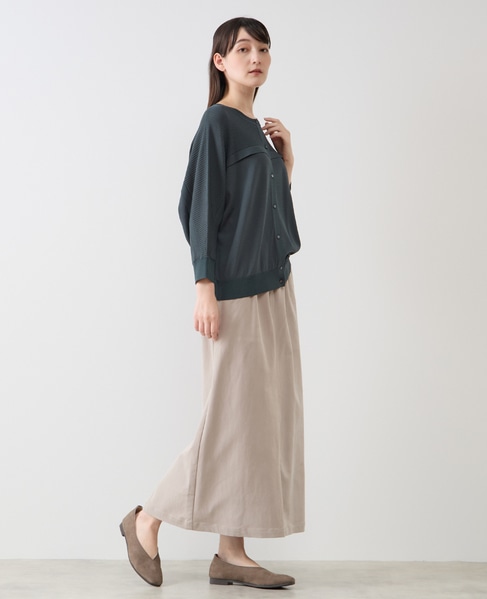 【LOURMARIN】フリルカーディガン 詳細画像 ブルーグリーン 6