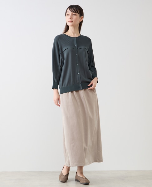 【LOURMARIN】フリルカーディガン 詳細画像 ブルーグリーン 7